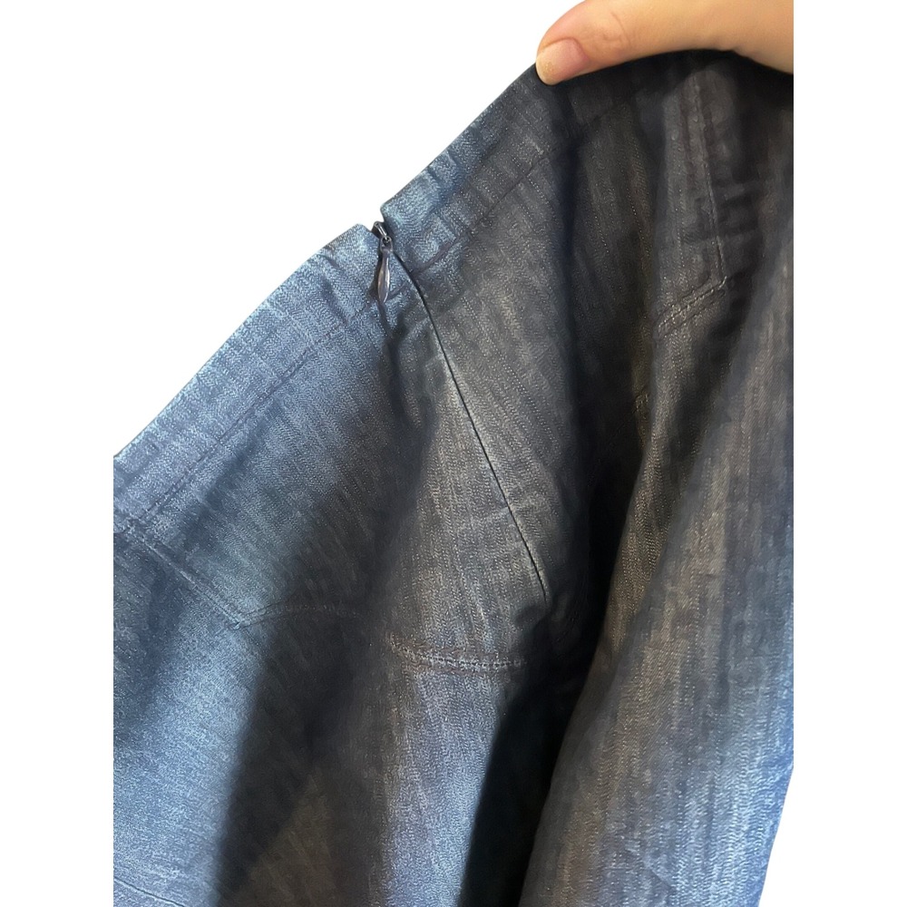 Brooks Brothers Red Fleece Denim‎ Skirt Women's Size 6 Pencil Dark Wash - Picture 4 of 5